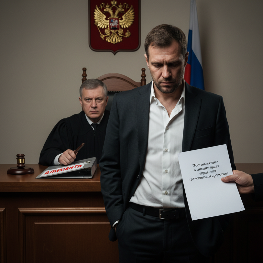 Лишение прав на вождение автомобиля неплательщика алиментов
